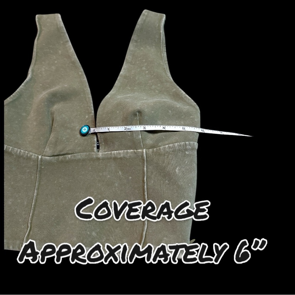 ZARA Cropped Side Zip Halter Top in Vintage Earth Green. Size Small. - Picture 7 of 9